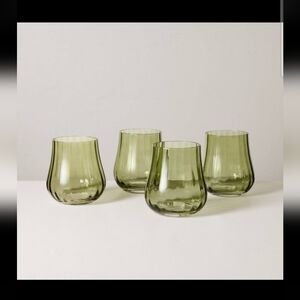14oz Short Water Glass Green - Hearth & Hand™ with Magnolia